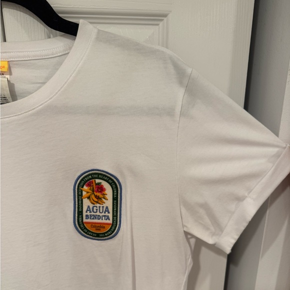 Aqua Bendita Graphic T-Shirt with Floral Scenic Design - Picture 3 of 6